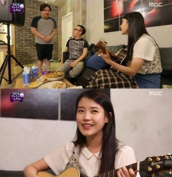 본문 이미지 - 아이유 '무릎' 라이브 영상이 높은 관심을 받고 있는 가운데, '무도가요제' 당시 모습도 재조명되고 있다.ⓒ News1star/ MBC '무한도전' 방송화면 캡처