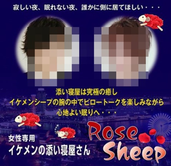 꽃미남 모델이 외로운 독신 여성의 집으로 찾아가는 일본 업체가 화제다. © News1star /  'rose sheep'  홈페이지
