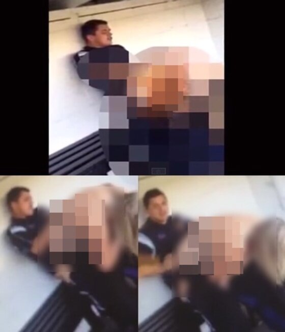 본문 이미지 - 축구 경기가 벌어지는 가운데 선수 대기석에서 자신의 팬과 관계를 맺은 선수가 결국 해고됐다. ⓒ News1star / 유튜브