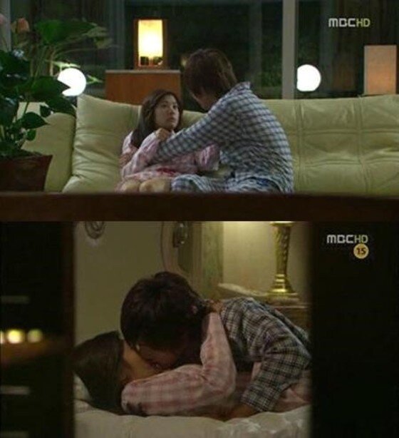 본문 이미지 - 김현중의 전 여자친구 최모씨의 친자 논란이 화제인 가운데, 과거 정소민과의 베드신이 눈길을 끌고 있다.ⓒ News1star / MBC