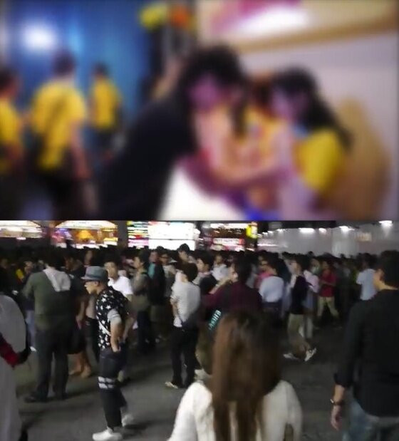 본문 이미지 - 일본 AV 여배우들이 민망한 자선기부 현장이 담긴 영상이 공개됐다. ⓒ News1star / 유튜브