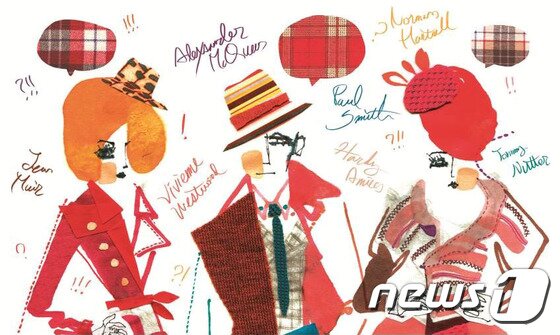 본문 이미지 - 한정판 영국항공 2016 캘린더 9월 표지. 영국패션을 친근하고 재미있게 표현했다. 사진 제공/ 영국항공 ⓒ News1travel