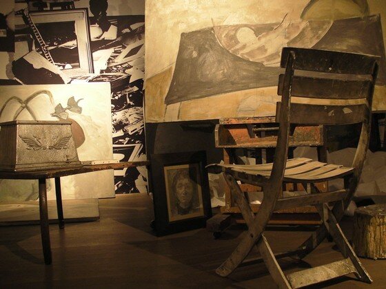 본문 이미지 - 권옥연 화백 회고전 전시장 전경 (사진제공 가나문화재단)