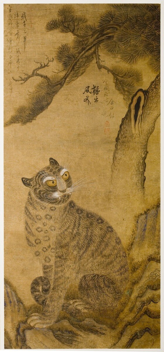 본문 이미지 - 서울미술관 '백성의 그림전 첫 번째 '대호'(大虎)' 중 '송호도' (사진제공 서울미술관)