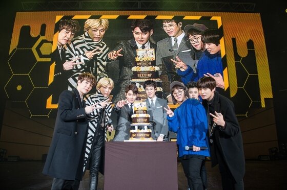 본문 이미지 - 그룹 블락비가 데뷔 후 첫 팬미팅을 개최하고 팬들과 만났다. ⓒ 뉴스1스포츠 / 세븐시즌스