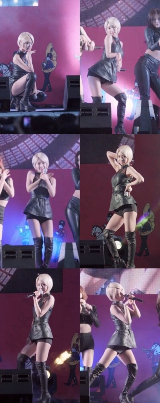 본문 이미지 - AOA 초아의 직캠 영상이 화제다. ⓒ 뉴스1스포츠 / 유튜브 초아 직캠 영상 캡처