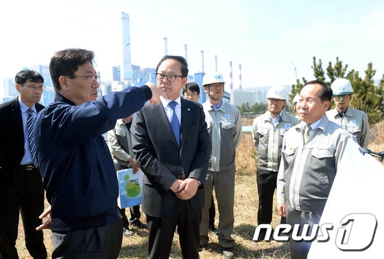 윤상직 장관, 한국중부발전 보령화력발전소 현장점검