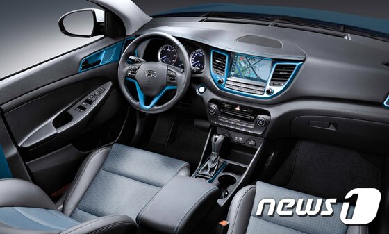 본문 이미지 - 현대차 콤팩트 SUV 올뉴 투싼 실내 모습(현대차 제공) ⓒ News1 