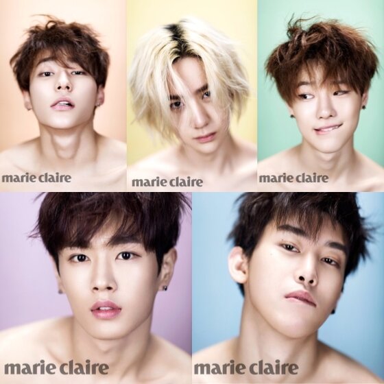 본문 이미지 - 그룹 유니크가 마리끌레르 중국판 4월호 화보를 장식했다.ⓒ 뉴스1스포츠 / 마리끌레르