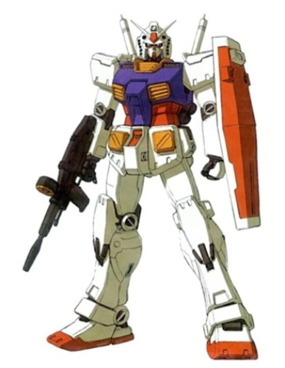 본문 이미지 - 《로봇 소재 애니메이션의 위기를 기회로 바꾸며 등장한 토미노 요시유키 감독의 ‘기동전사 건담’. 복잡한 세계관과 과학적 근거가 반영된 각종 설정들, 정치적인 갈등과 전쟁으로부터 빚어지는 소재, '뉴타입'이라는 가능성에 대한 철학적 성찰은 기존의 거대로봇 애니메이션과는 차별화되는 점이었고 다양한 연령층의 폭발적인 지지를 얻어 흥행에 성공했다.(출처: 네이버 지식백과)》사진: 최초의 건담  