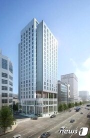 본문 이미지 - 호텔롯데의 &acute;L7명동&acute; 투시도. 오는 12월 문을여는 호텔롯데의 새로은 비즈니스호텔 브랜드로 20~30대 젊은 층을 타깃으로 하고 있다.