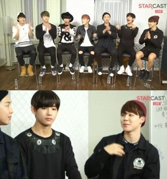 본문 이미지 - 스타캐스트 방탄소년단이 뮤직비디오 촬영 당시를 회상했다. ⓒ News1스포츠 / 네이버 스타캐스트 캡처