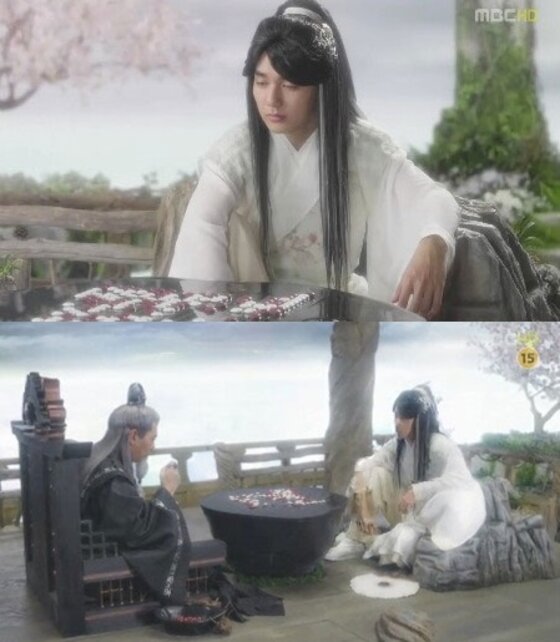 본문 이미지 - 유승호가 박준규와 내기 바둑을 두고 있다. ⓒ 뉴스1 스포츠/MBC '아랑사또전' 캡처