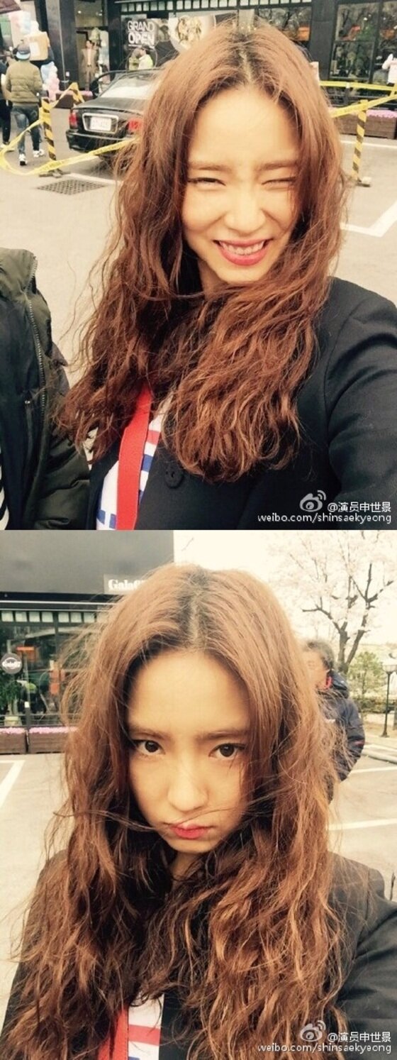 본문 이미지 - '냄새를 보는 소녀' 신세경이 촬영장 사진을 공개했다. ⓒ News1스포츠 / 신세경 웨이보