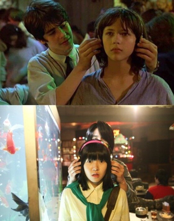 본문 이미지 - 배우 소피마르소와 심은경의 같은 장면 다른 느낌 사진이 화제다.ⓒ News1스포츠/ '라붐' '써니' 캡쳐