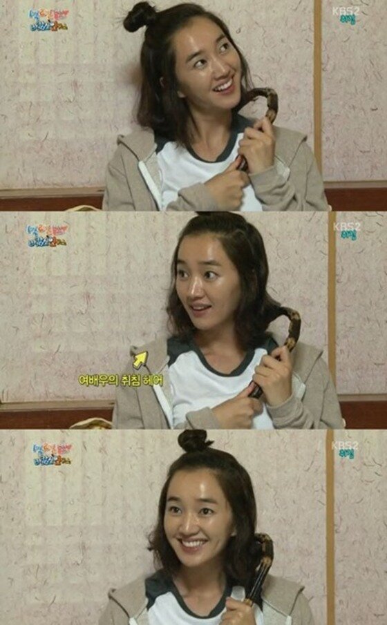 본문 이미지 - 수애가 굴욕 없는 민낯을 선보였다. ⓒ News1스포츠 / KBS2 '해피선데이-1박2일' 캡처