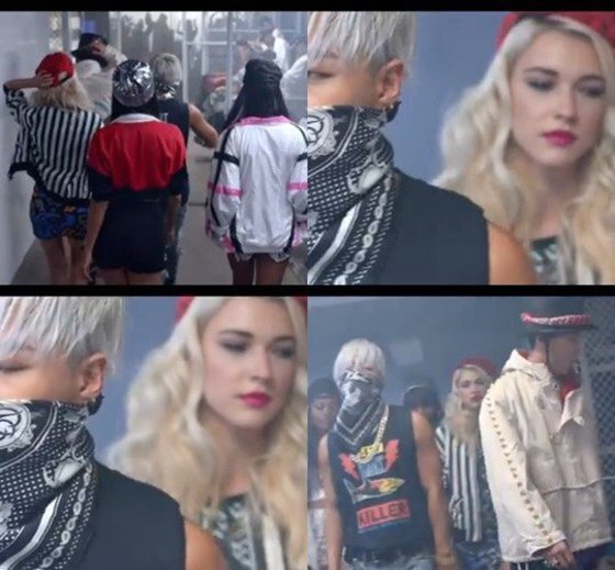 본문 이미지 - 스테파니 미초바가 빈지노와 열애설에 휩싸였다. ⓒ News1스포츠 / 지디 태양 '굿보이' 뮤비 캡처