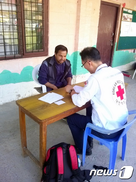 대한적십자사 긴급의료단, 네팔 교민 진료 지원