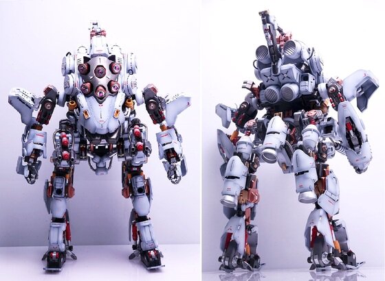 본문 이미지 - 공덕수씨가 자체제작한 메카닉 2족보행 로봇 네피림(Nephilim). ⓒ 풀해치오픈연구소