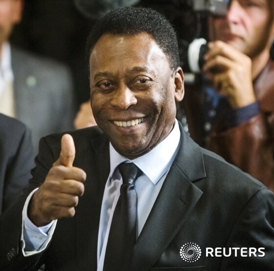 본문 이미지 - 브라질의 축구황제 펠레는 선수생활 만년을 뉴욕 코스모스에서 보냈다. ⓒ News1 이기창