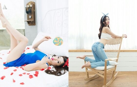 본문 이미지 - 레이싱모델 오하루의 볼륨몸매가 주목받고 있다. ⓒ News1스포츠 / 쏘모, 씨쓰리피알