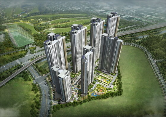 본문 이미지 - 기흥역 센트럴 푸르지오 조감도 ⓒ News1