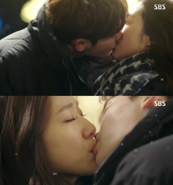 본문 이미지 - 박신혜 이종석이 진한 키스신을 선보였다.ⓒ News1 스포츠/SBS 수목드라마 ‘피노키오’ 캡처