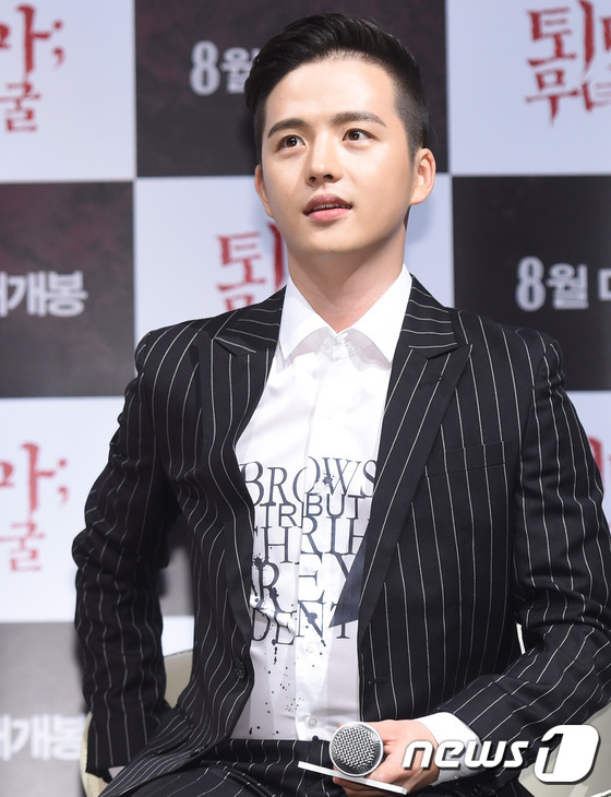 (서울=뉴스1스포츠) 권현진 기자 = 많이 성숙해졌죠~배우 김해성이 14일 오전 서울 압구정cgv에서 열린 영화 ‘퇴마 : 무녀굴’ 제작발표회에서 매력을 발산하고 있다.'퇴마 : …