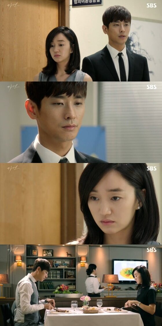 본문 이미지 - '가면' 수애와 주지훈이 이혼 서류에 도장을 찍었지만 마음을 더 가까워졌다. ⓒ News1스포츠 / SBS '가면' 캡처