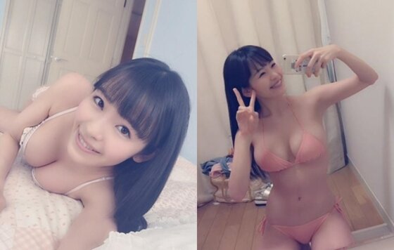 본문 이미지 - 일본 그라비아 아이돌 시미즈 미사토가 볼륨감이 돋보이는 셀카를 공개했다. ⓒ News1스포츠 / 시미즈 미사토 트위터