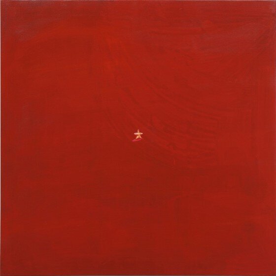 본문 이미지 - 지옥불 캔버스에 아크릴, 자수, 2015 (사진제공 아마도예술공간)