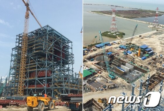 본문 이미지 - 보일러 유닛(왼쪽)과 사업장 전경(오른쪽) ⓒ News1