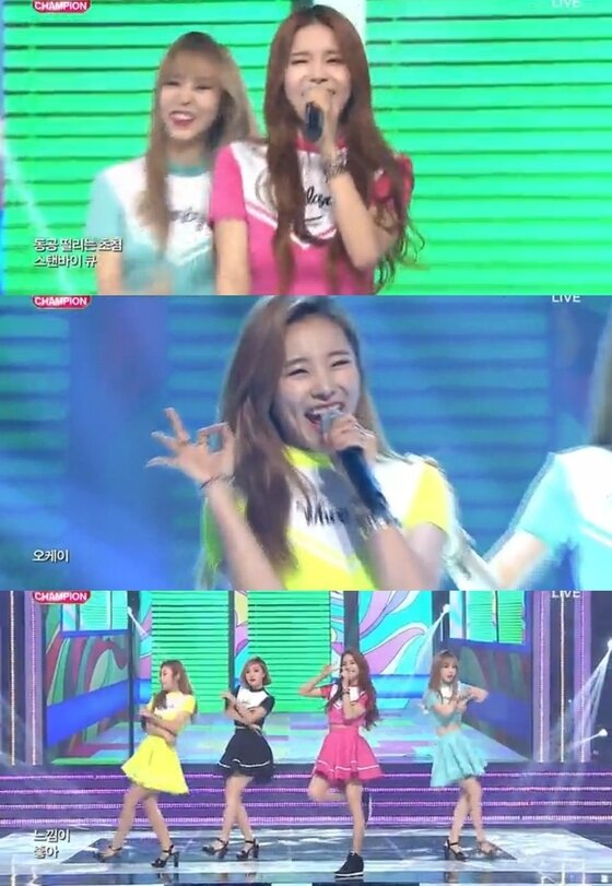 본문 이미지 - 마마무가 다재다능한 매력으로 진정한 실력파임을 다시 한 번 입증했다. ⓒ News1스포츠 / MBC뮤직 '쇼 챔피언' 캡처