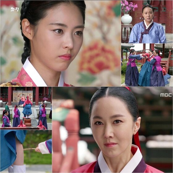 본문 이미지 - '화정' 이연희가 김재원의 승은을 입고 안하무인해진 김민서를 '매질'로 일벌백계했다. ⓒ News1 스포츠 / MBC &acute;화정&acute; 캡처