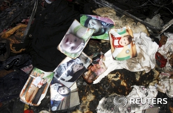 [사진]팔레스타인의 명암…테러에 희생된 아이