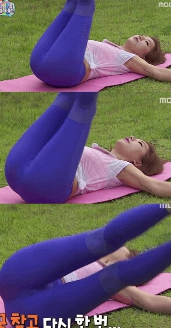 본문 이미지 - 방송인 예정화가 얇은 레깅스를 입어 일부 누리꾼 사이에서 논란이 됐다.ⓒ News1스포츠/ MBC