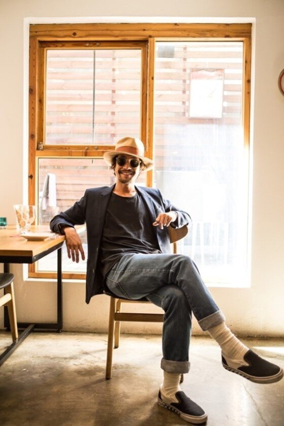 본문 이미지 - 배우 류승범의 최근 서울 종로구 삼청동의 한 카페에서 진행된 인터뷰에서 영화 '나의 절친 악당들'로 호흡을 맞춘 고준희와의 촬영을 돌이켰다. ⓒ News1 스포츠 / 이가영화사