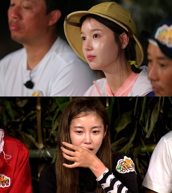 본문 이미지 - &acute;정글의 법칙&acute; 남규리와 전효성이 속내를 터놓으며 눈물을 흘렸다. ⓒ News1스포츠 / SBS &acute;정글의 법칙 20시즌 특별판 히든킹덤&acute; 캡처