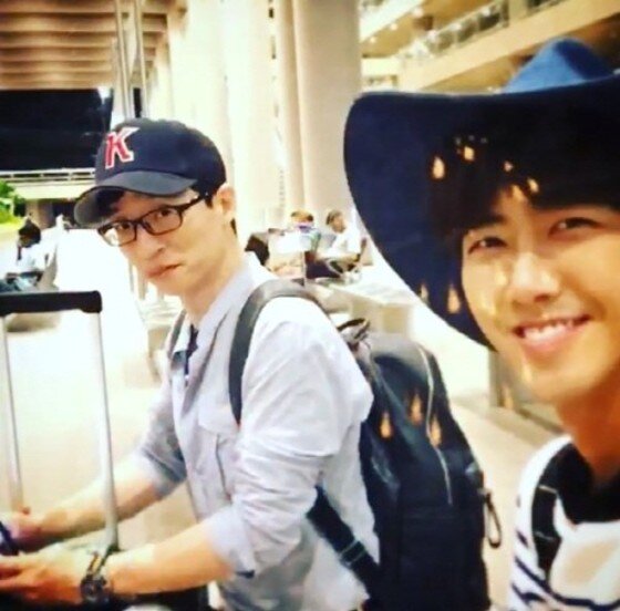 본문 이미지 - '무한도전' 유재석 생일 축하 인증샷이 화제다. ⓒ News1스포츠 / 광희 인스타그램