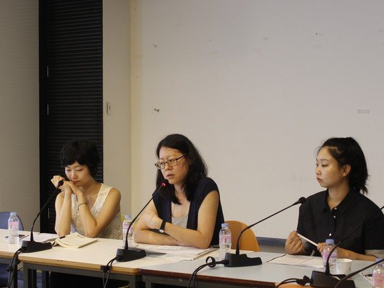 본문 이미지 - 차학경의 유작 '딕테' 낭독회가 지난 15일 아르코미술관 세미나실에서 열렸다. (사진제공 아르코미술관)