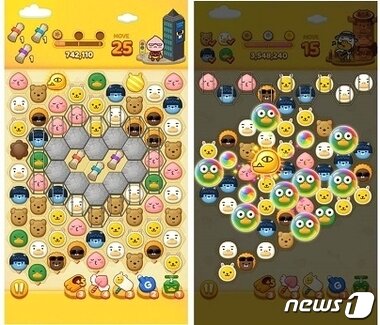 본문 이미지 - '프렌즈팝 for 카카오'의 게임 화면 ⓒ News1