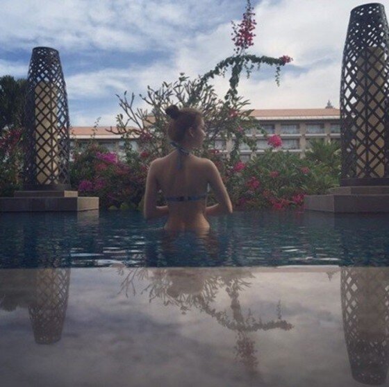 본문 이미지 -  김진경의 비키니 자태가 주목받고 있다.  ⓒ News1 스포츠 / 김진경 인스타그램