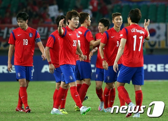 중국에 승리한 한국 축구