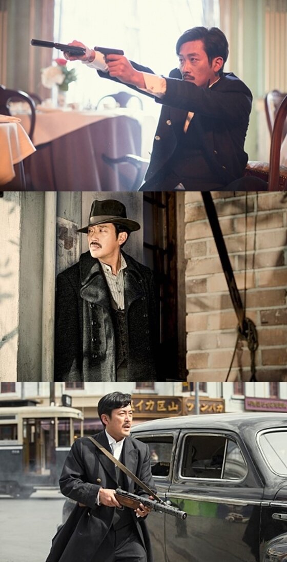 본문 이미지 - 영화 '암살'이 흥행 중인 가운데 출연 배우 하정우의 활약이 주목받고 있다. ⓒ News1 스포츠 / 영화 &acute;암살&acute; 스틸