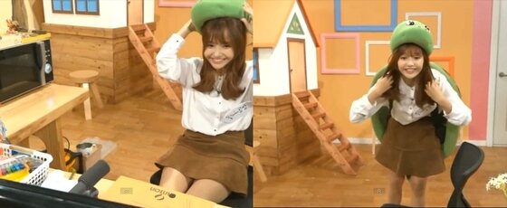 본문 이미지 - ‘마리텔’ 하연수가 꼬부기 인형탈을 쓰고 등장했다. ⓒ News1star / MBC ‘마이 리틀 텔레비전’ 캡처