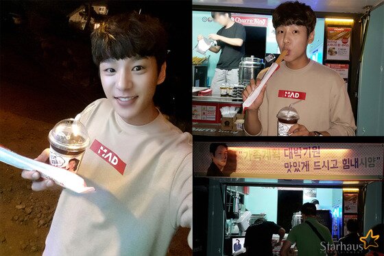 본문 이미지 - 배우 곽시양이 팬들에게 커피차를 선물받았다.  ⓒ News1star / 스타하우스 엔터테인먼트