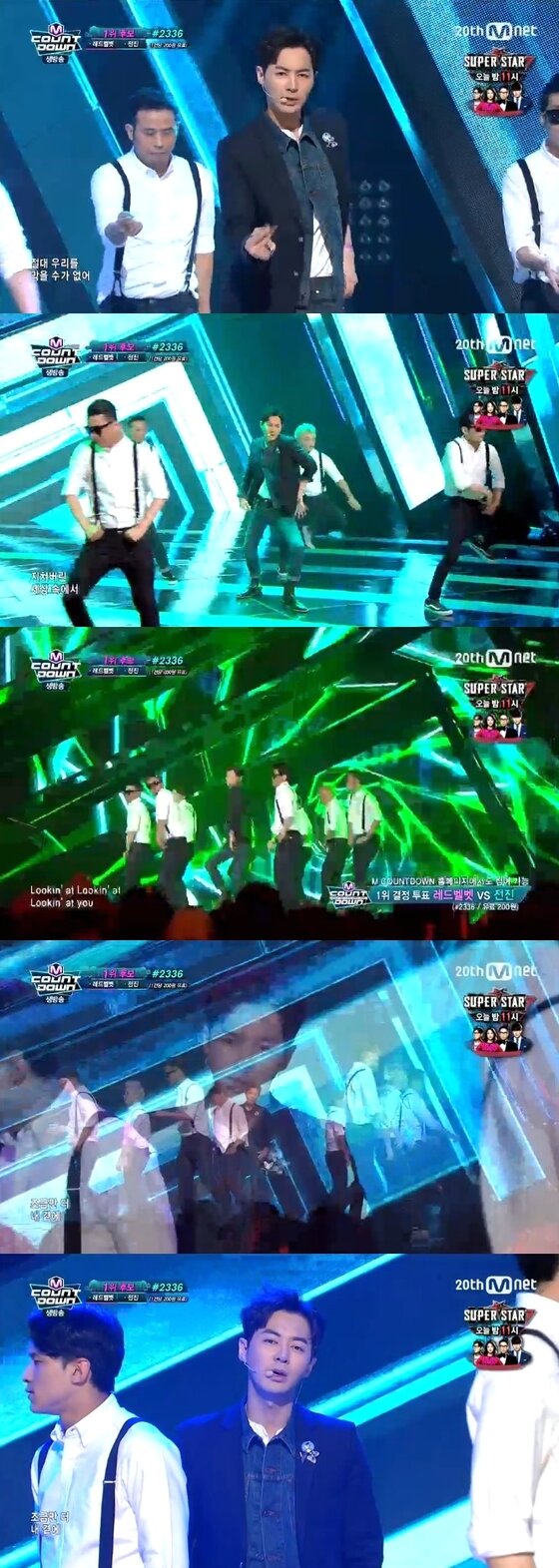 본문 이미지 - 17일 오후 6시 방송된 Mnet &acute;엠카운트다운&acute;에서 전진의 무대가 공개됐다. ⓒ News1star / Mnet &acute;엠카운트다운&acute; 캡처