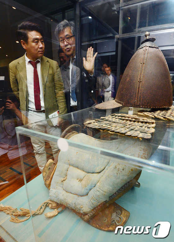 (서울=뉴스1) 변지은 인턴기자 = KBS 대하드라마 '징비록'에서 고니시 유키나가(소서행장)역을 맡은 배우 이광기가 21일 오전 서울 종로구 세종로 국립민속박물관 기획전시실에서 …