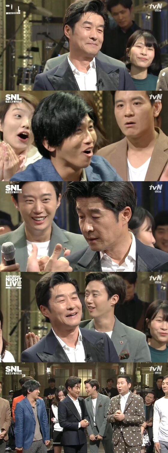 본문 이미지 - 김상중이 'SNL코리아6' 게스트로 출연했다. ⓒ News1star/ tvN 'SNL코리아6' 캡처