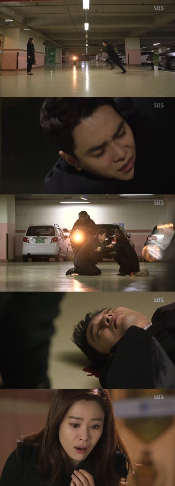 본문 이미지 - '애인있어요' 이규한이 김현주를 위험에서 구하고 쓰러졌다.ⓒ News1star/ SBS '애인있어요' 방송화면 캡처